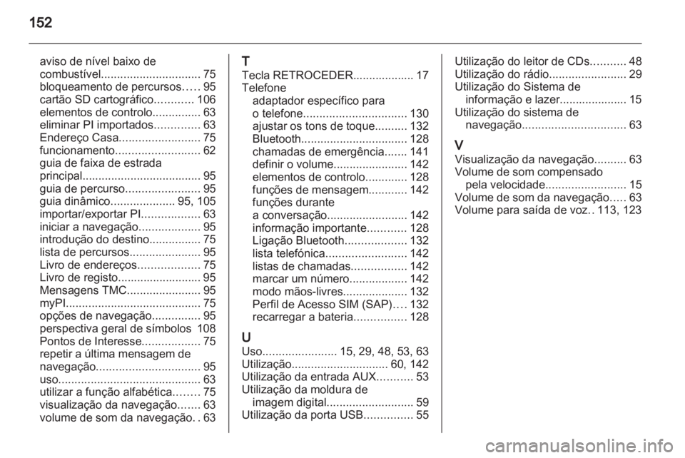 OPEL MERIVA 2012  Manual de Informação e Lazer (in Portugues) 