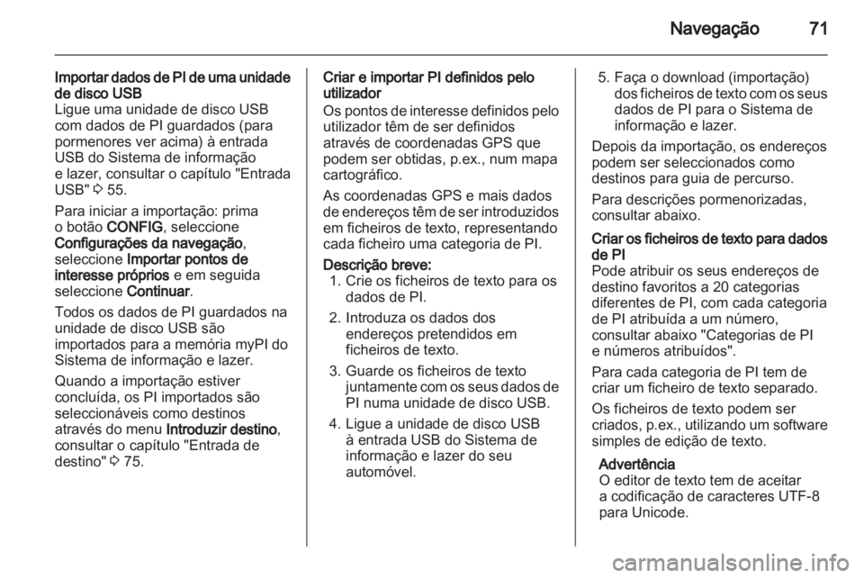 OPEL MERIVA 2012  Manual de Informação e Lazer (in Portugues) 