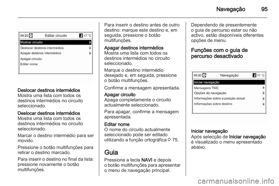 OPEL MERIVA 2012  Manual de Informação e Lazer (in Portugues) 