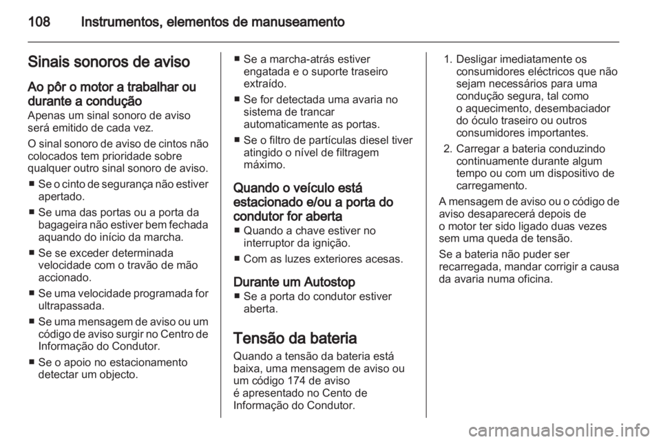 OPEL MERIVA 2012  Manual de Instruções (in Portugues) 