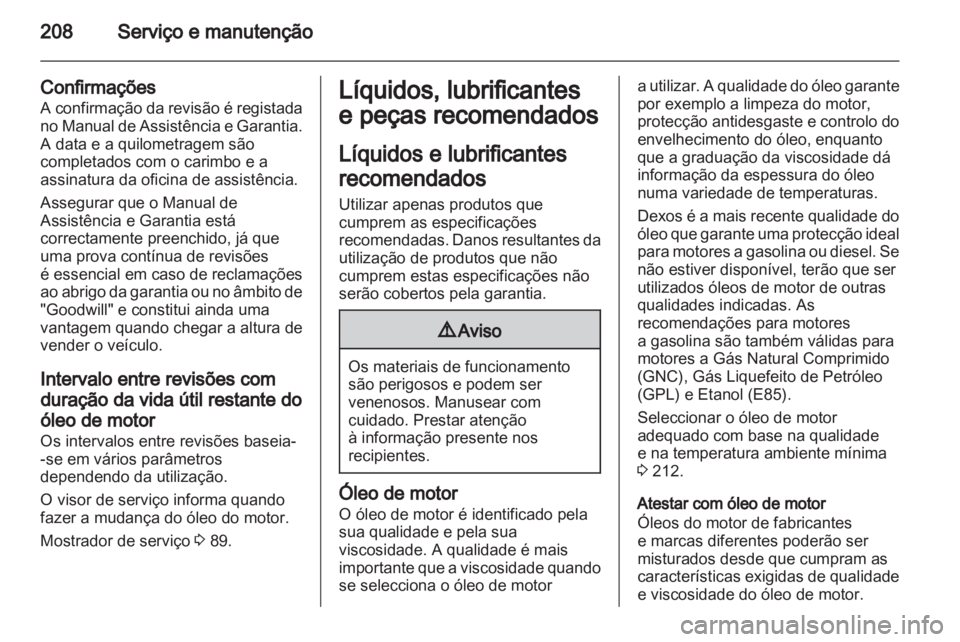 OPEL MERIVA 2012  Manual de Instruções (in Portugues) 