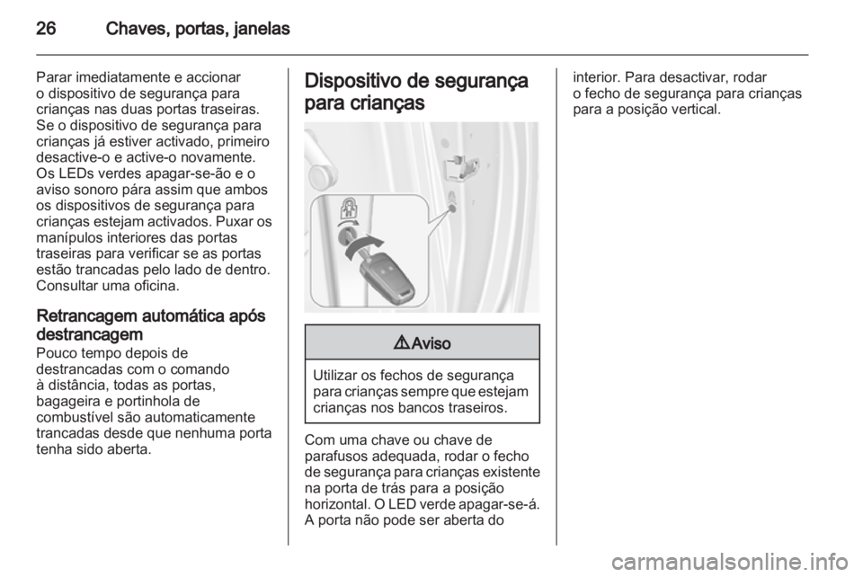OPEL MERIVA 2012  Manual de Instruções (in Portugues) 