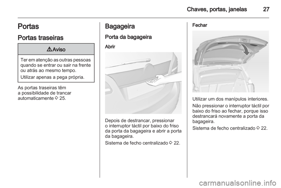 OPEL MERIVA 2012  Manual de Instruções (in Portugues) 