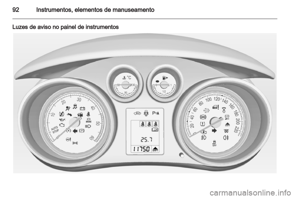 OPEL MERIVA 2012  Manual de Instruções (in Portugues) 