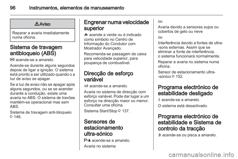 OPEL MERIVA 2012  Manual de Instruções (in Portugues) 