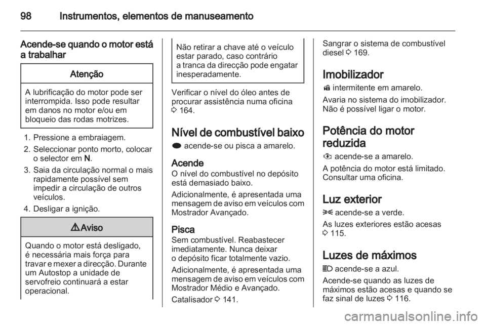 OPEL MERIVA 2012  Manual de Instruções (in Portugues) 