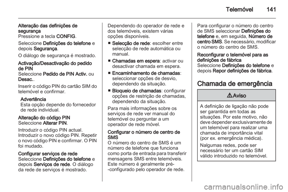 OPEL MERIVA 2012.5  Manual de Informação e Lazer (in Portugues) 