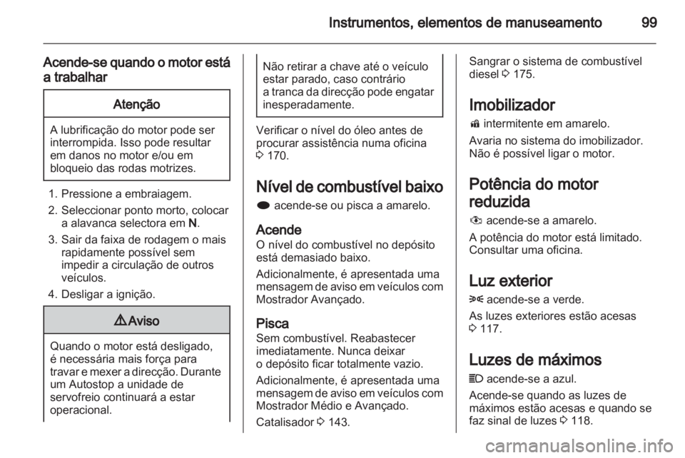 OPEL MERIVA 2012.5  Manual de Instruções (in Portugues) 