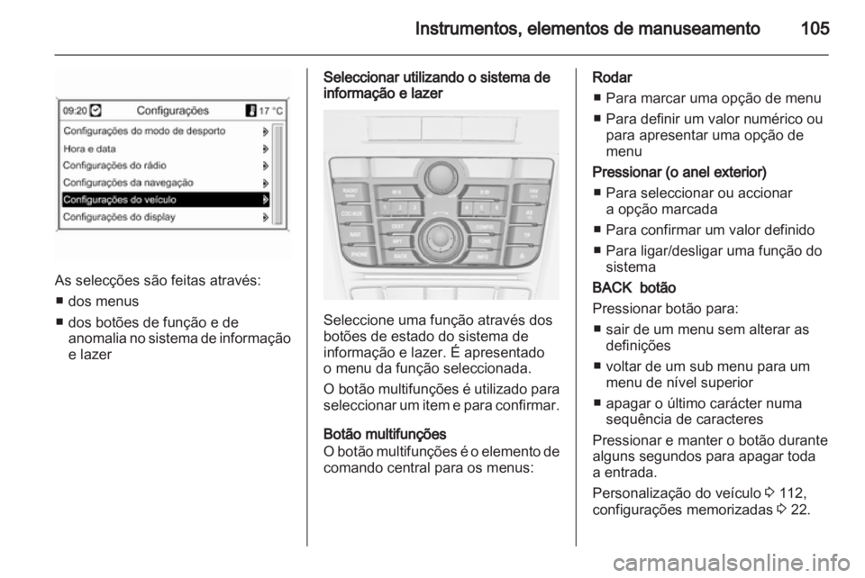 OPEL MERIVA 2012.5  Manual de Instruções (in Portugues) 