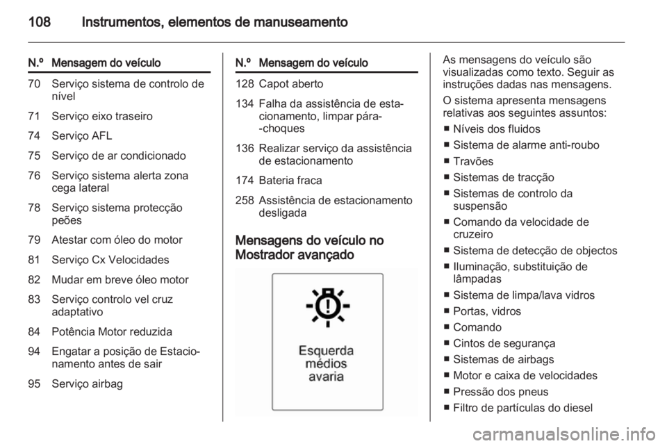 OPEL MERIVA 2012.5  Manual de Instruções (in Portugues) 
