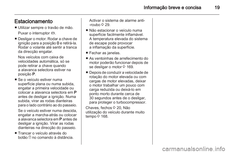 OPEL MERIVA 2012.5  Manual de Instruções (in Portugues) 