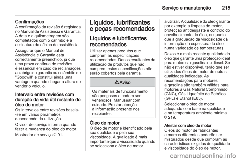 OPEL MERIVA 2012.5  Manual de Instruções (in Portugues) 