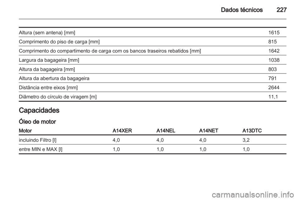 OPEL MERIVA 2012.5  Manual de Instruções (in Portugues) 