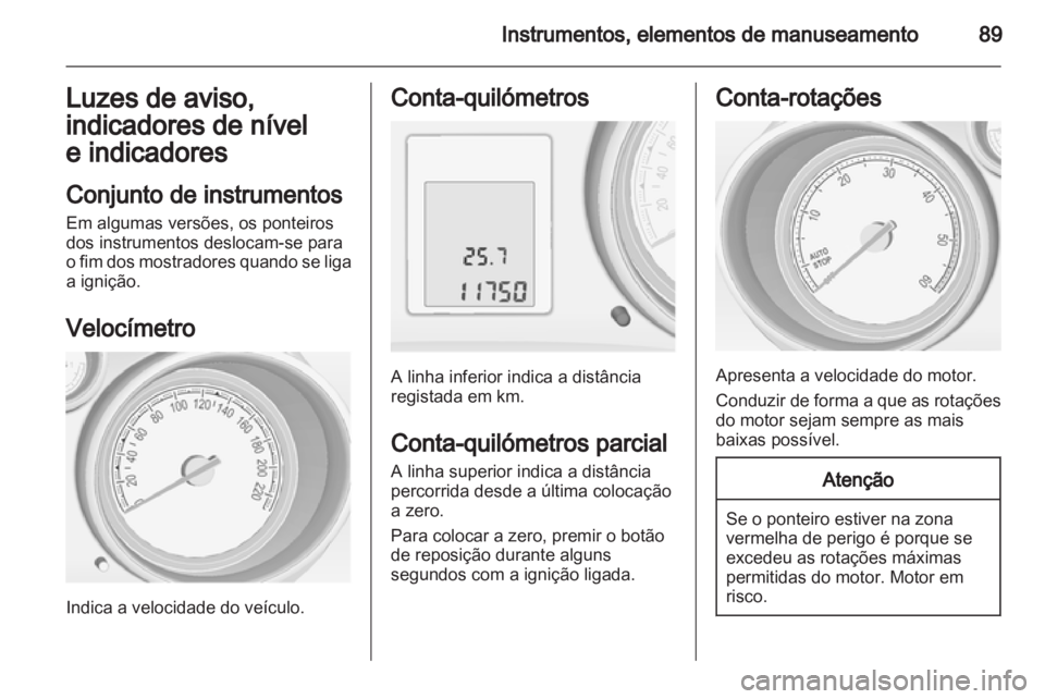 OPEL MERIVA 2012.5  Manual de Instruções (in Portugues) 