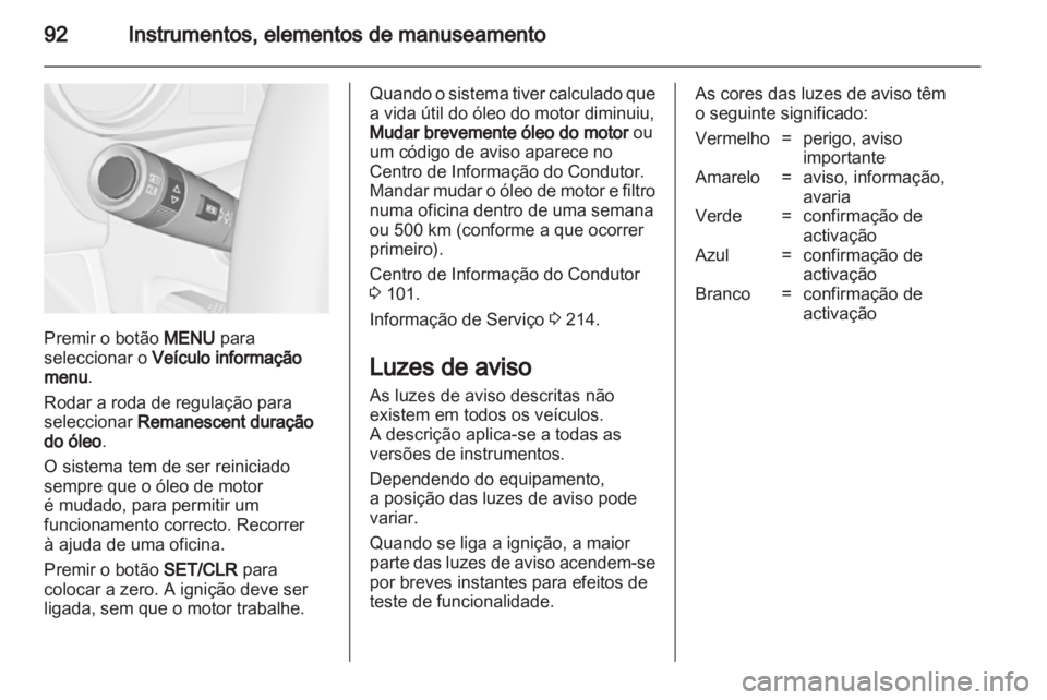 OPEL MERIVA 2012.5  Manual de Instruções (in Portugues) 
