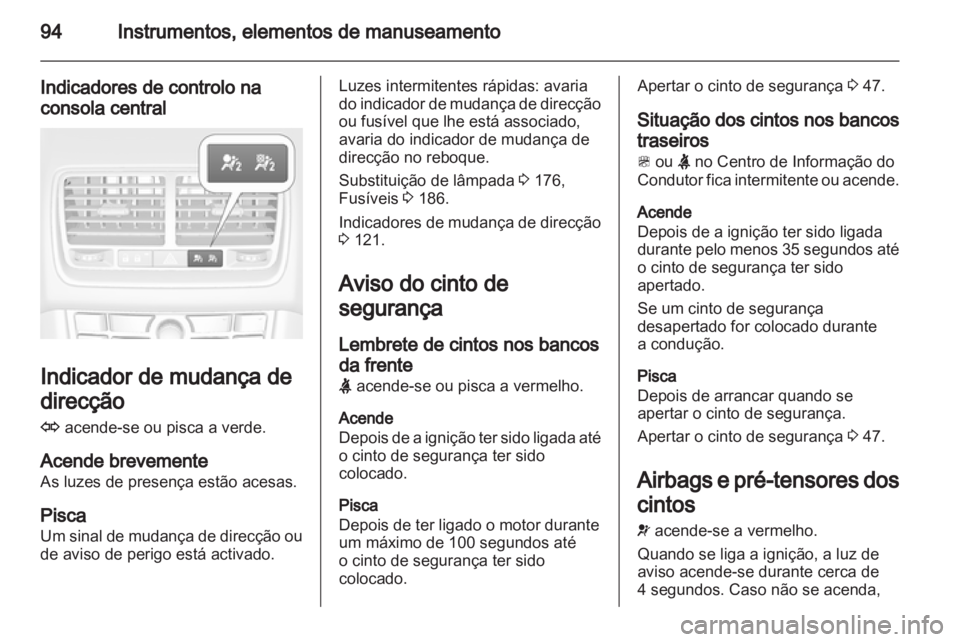 OPEL MERIVA 2012.5  Manual de Instruções (in Portugues) 