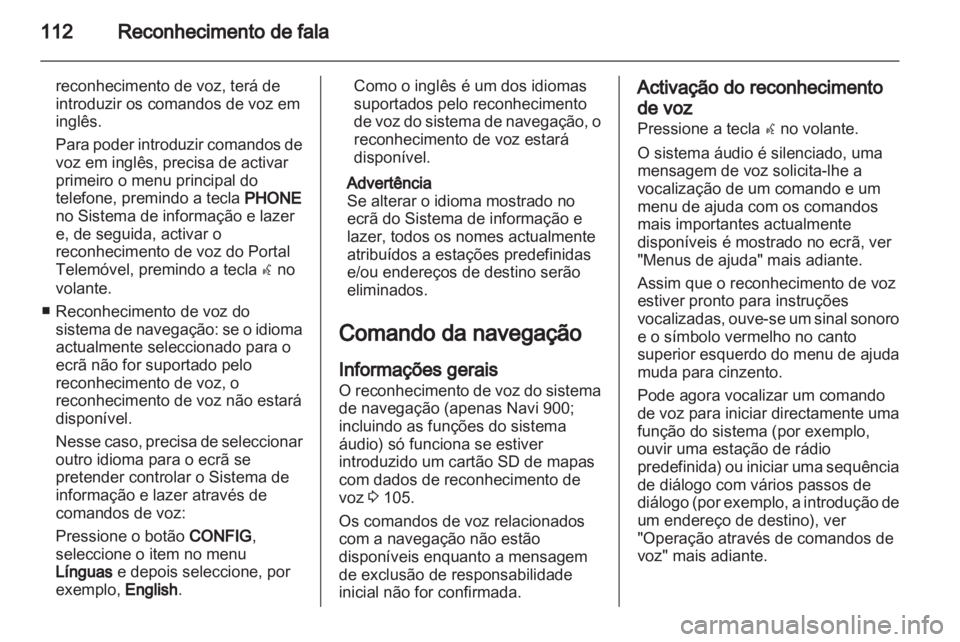 OPEL MERIVA 2013  Manual de Informação e Lazer (in Portugues) 