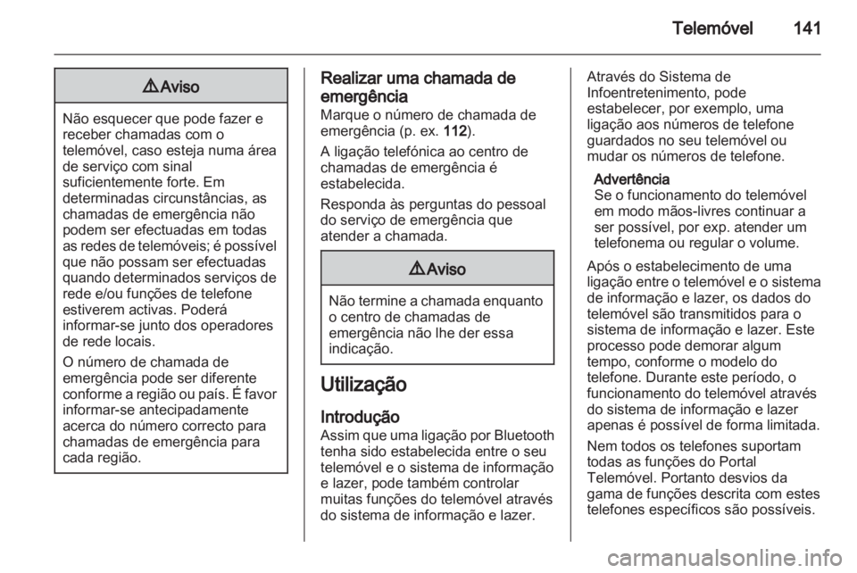 OPEL MERIVA 2013  Manual de Informação e Lazer (in Portugues) 