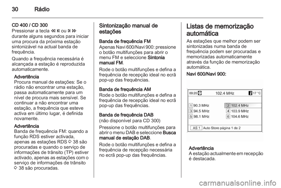 OPEL MERIVA 2013  Manual de Informação e Lazer (in Portugues) 