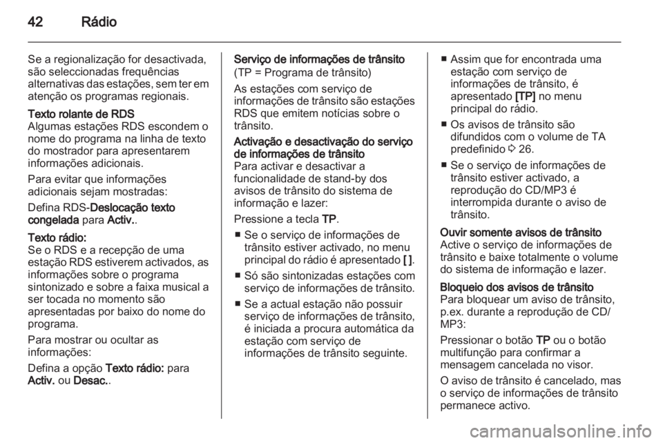 OPEL MERIVA 2013  Manual de Informação e Lazer (in Portugues) 