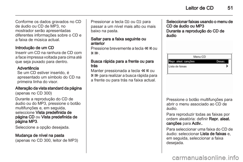 OPEL MERIVA 2013  Manual de Informação e Lazer (in Portugues) 