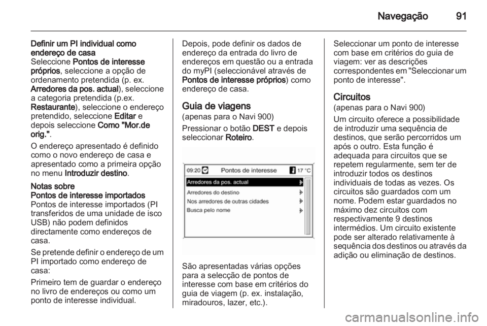 OPEL MERIVA 2013  Manual de Informação e Lazer (in Portugues) 