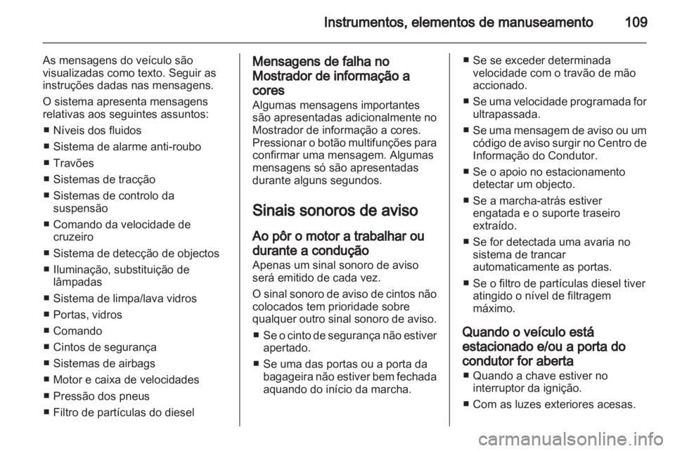 OPEL MERIVA 2013  Manual de Instruções (in Portugues) 