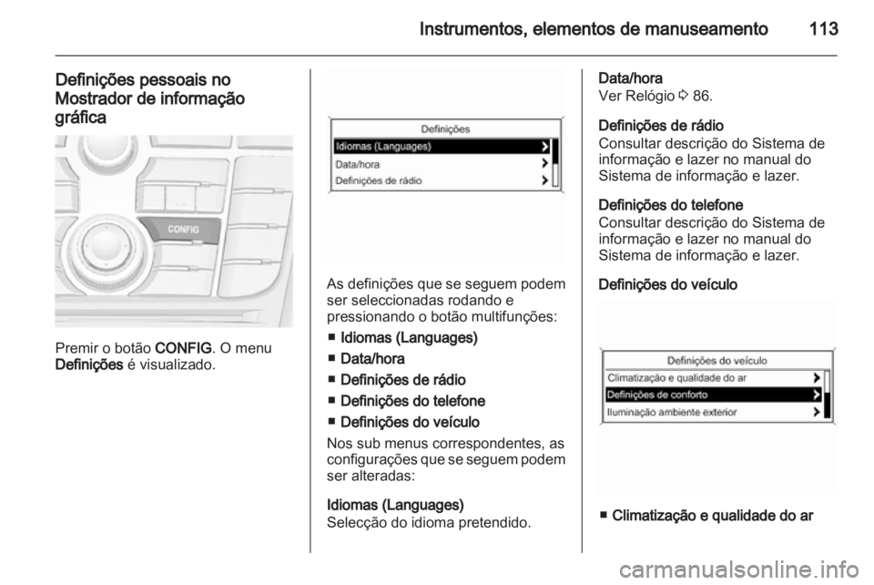 OPEL MERIVA 2013  Manual de Instruções (in Portugues) 