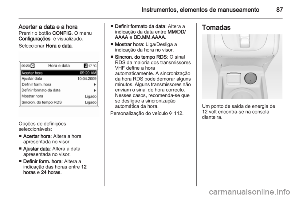 OPEL MERIVA 2013  Manual de Instruções (in Portugues) 