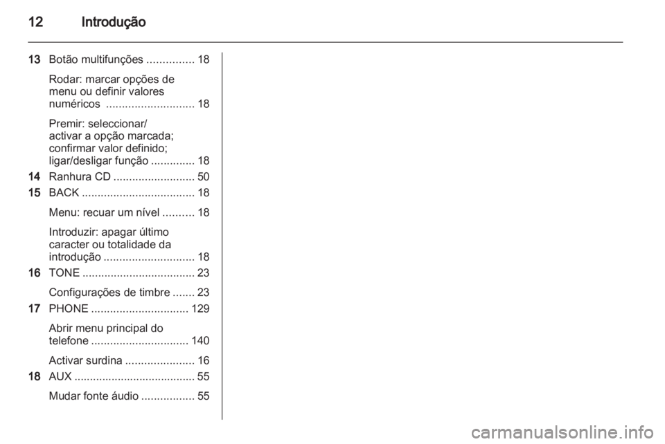 OPEL MERIVA 2013.5  Manual de Informação e Lazer (in Portugues) 