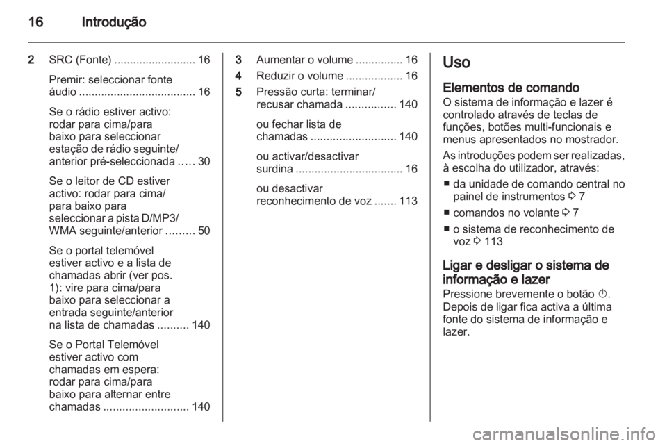 OPEL MERIVA 2013.5  Manual de Informação e Lazer (in Portugues) 