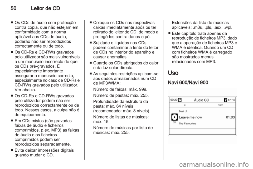 OPEL MERIVA 2013.5  Manual de Informação e Lazer (in Portugues) 
