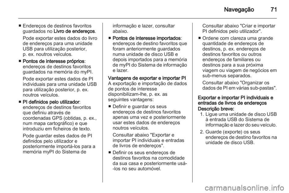 OPEL MERIVA 2013.5  Manual de Informação e Lazer (in Portugues) 