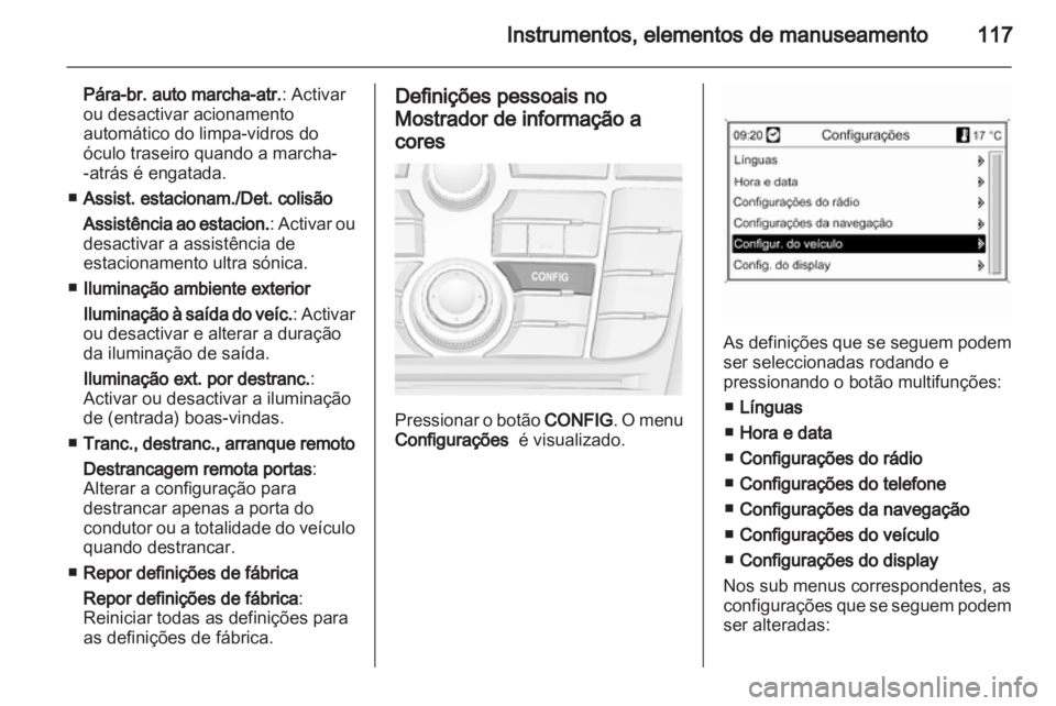 OPEL MERIVA 2013.5  Manual de Instruções (in Portugues) 