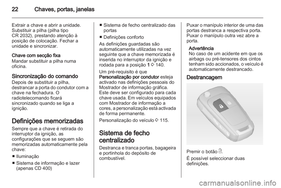 OPEL MERIVA 2013.5  Manual de Instruções (in Portugues) 