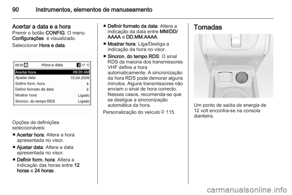 OPEL MERIVA 2013.5  Manual de Instruções (in Portugues) 