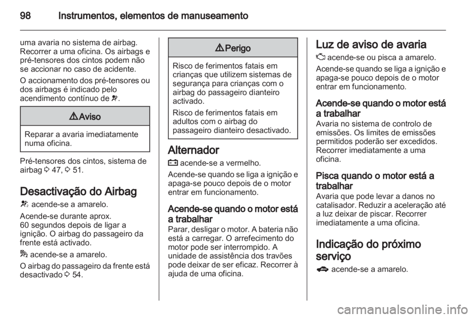 OPEL MERIVA 2013.5  Manual de Instruções (in Portugues) 