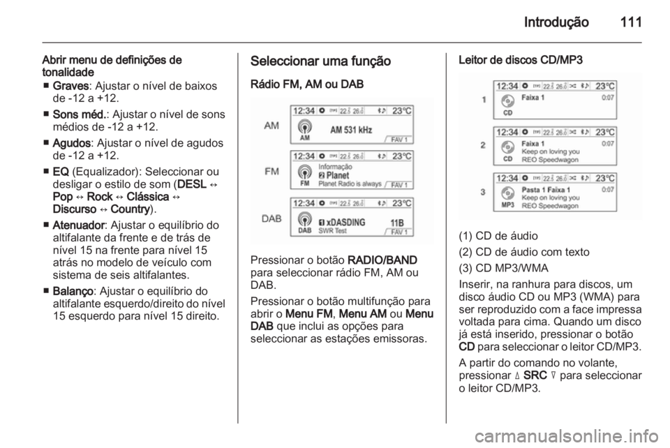 OPEL MOKKA 2013  Manual de Informação e Lazer (in Portugues) 