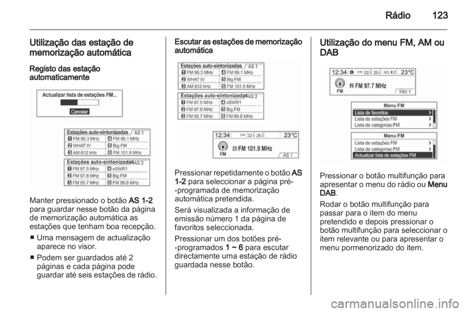 OPEL MOKKA 2013  Manual de Informação e Lazer (in Portugues) 