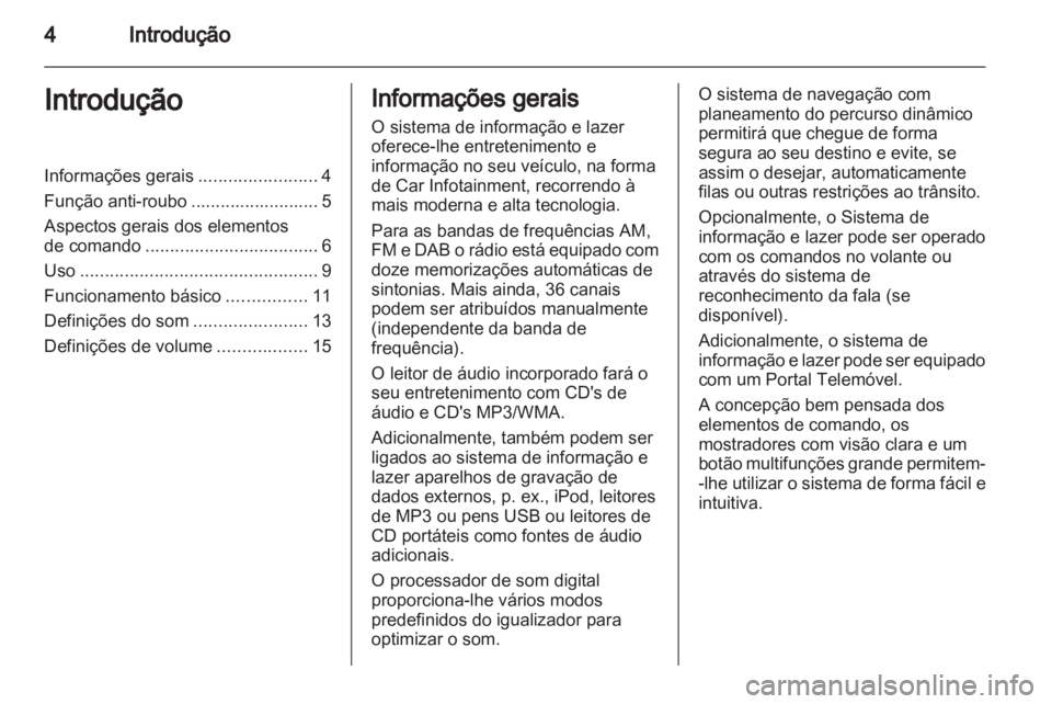 OPEL MOKKA 2013  Manual de Informação e Lazer (in Portugues) 