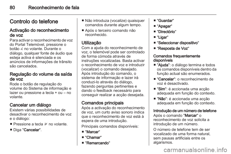 OPEL MOKKA 2013  Manual de Informação e Lazer (in Portugues) 