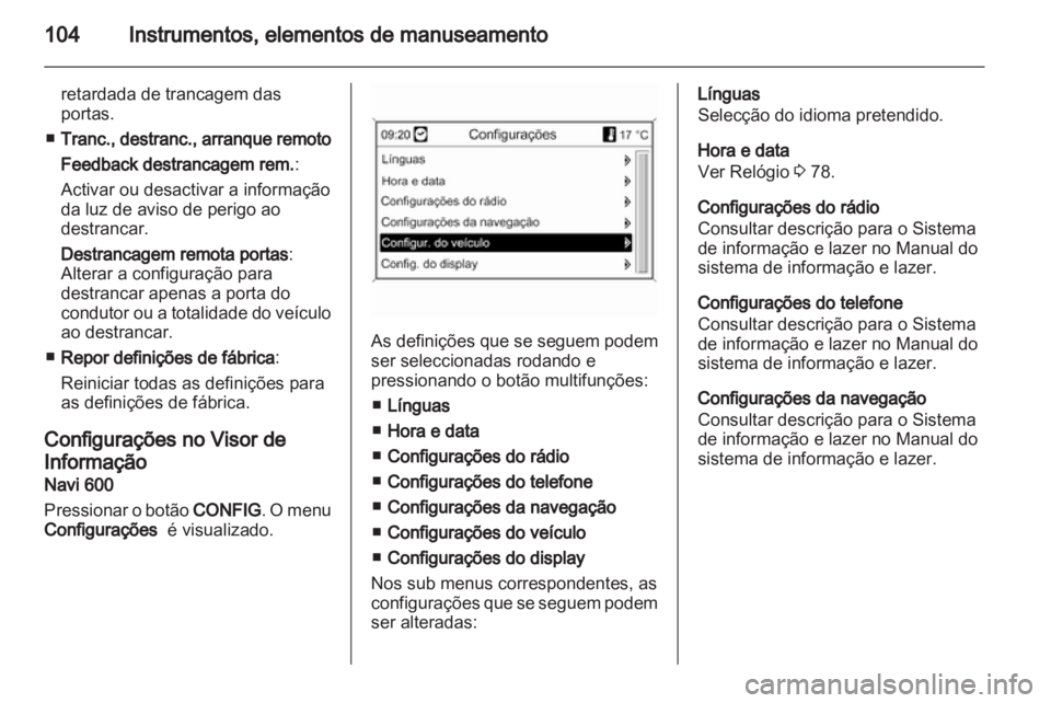 OPEL MOKKA 2013  Manual de Instruções (in Portugues) 