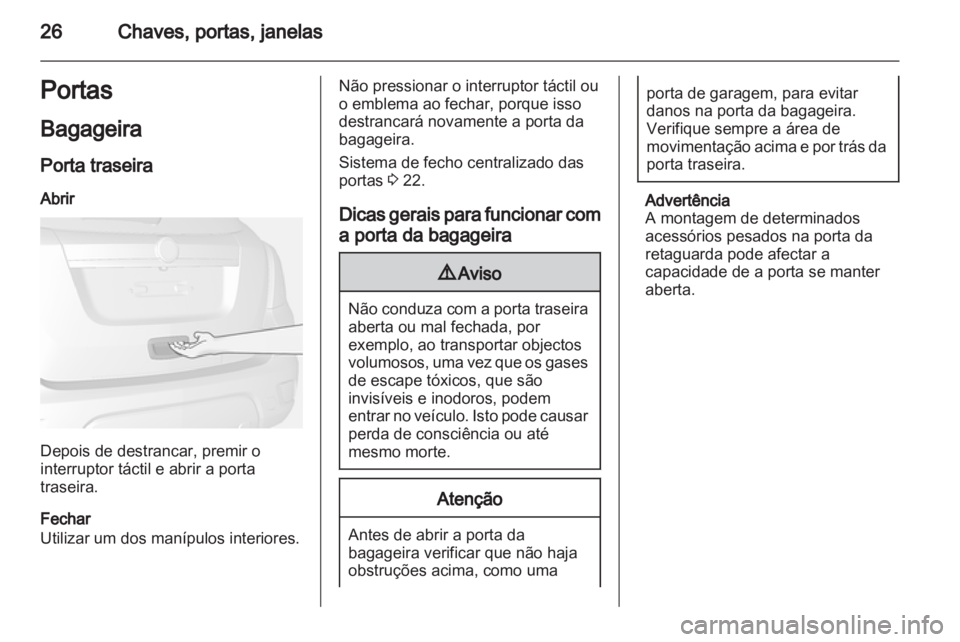 OPEL MOKKA 2013  Manual de Instruções (in Portugues) 