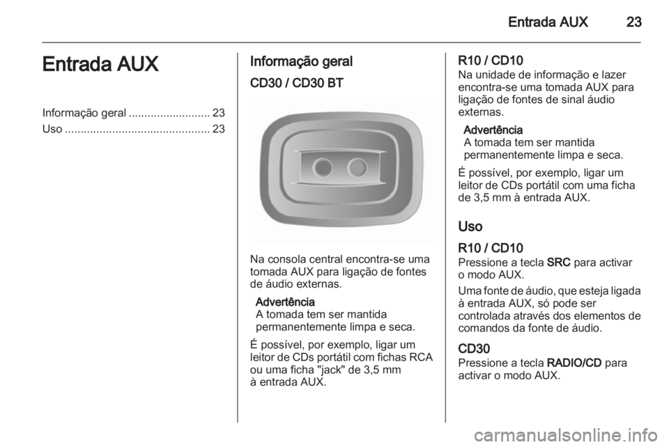 OPEL MOVANO_B 2010.5  Manual de Informação e Lazer (in Portugues) 
