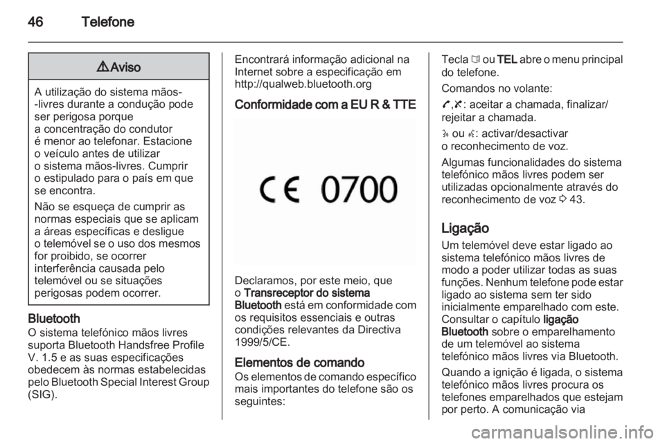 OPEL MOVANO_B 2010.5  Manual de Informação e Lazer (in Portugues) 