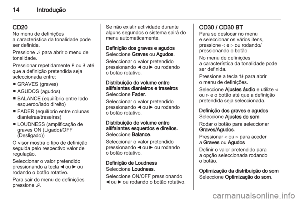 OPEL MOVANO_B 2011.5  Manual de Informação e Lazer (in Portugues) 