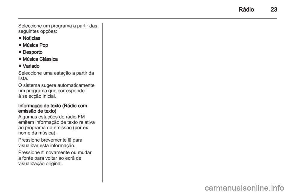 OPEL MOVANO_B 2011.5  Manual de Informação e Lazer (in Portugues) 