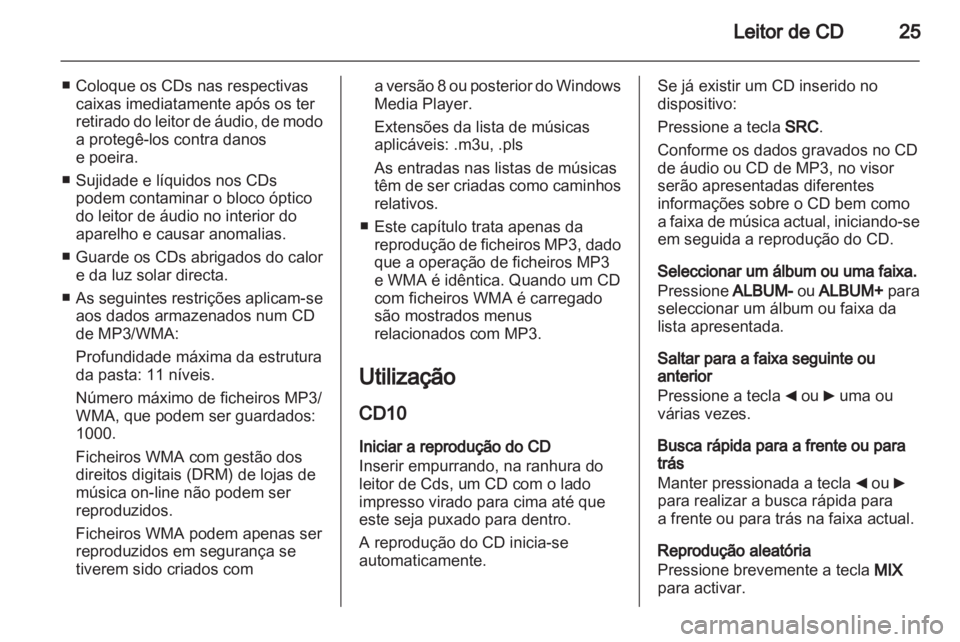 OPEL MOVANO_B 2011.5  Manual de Informação e Lazer (in Portugues) 