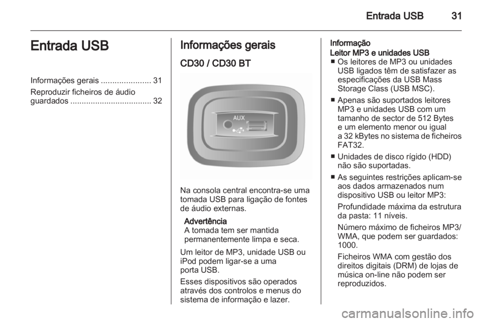 OPEL MOVANO_B 2011.5  Manual de Informação e Lazer (in Portugues) 