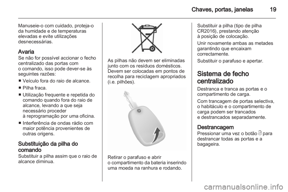 OPEL MOVANO_B 2011.5  Manual de Instruções (in Portugues) 